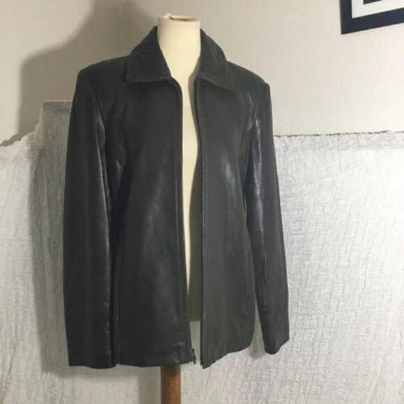 Avanti VTG  Dark Brown Leather Jacket Size Large - Picture 6 of 12